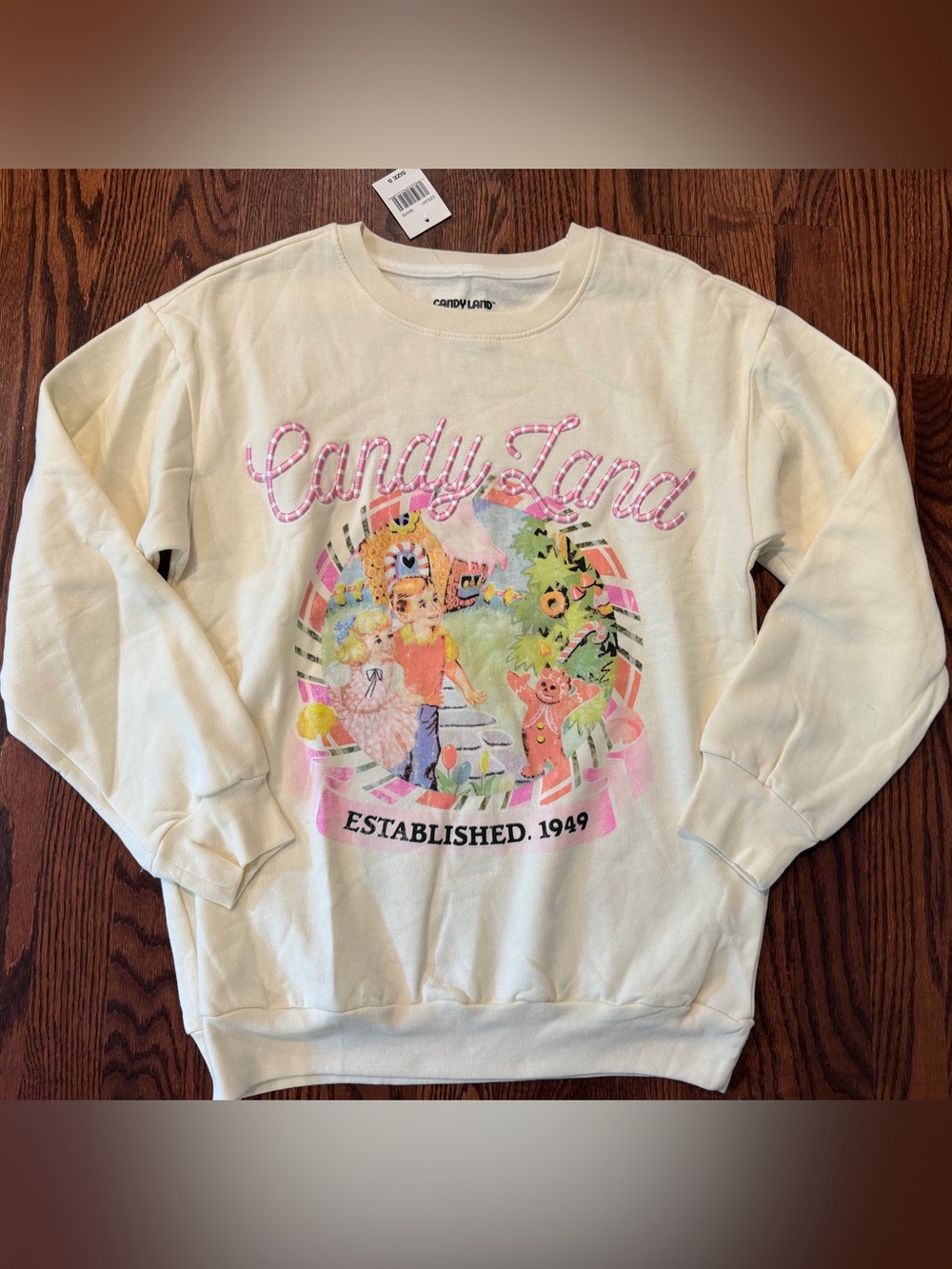 Candy Land Board Game Retro Crewneck Women's S Sweatshirt